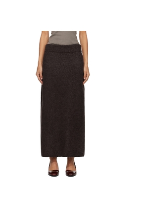 Lauren Manoogian Brown Loft Pencil Midi Skirt