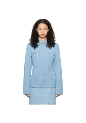 Nanushka Blue Mireio Denim Jacket