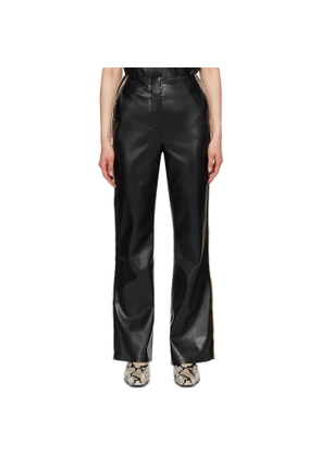 Nanushka Black Manola Vegan Leather Pants