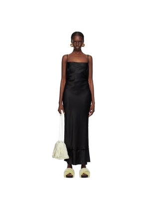 Nanushka Black Renny Maxi Dress