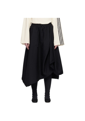 Y-3 Black Sport Uniform Midi Skirt