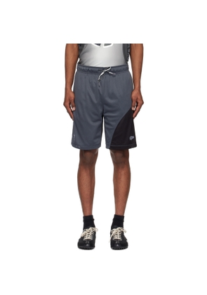 Dime Black & Gray Tantrum Mesh Shorts