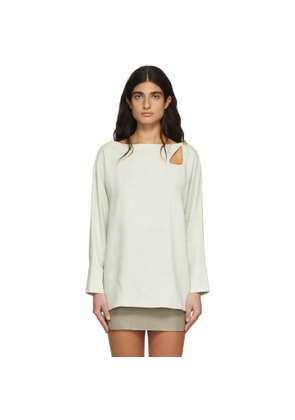 AERON Green Keyhole Aliso Shirt
