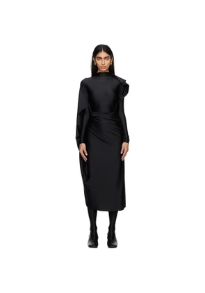 MARIE ADAM-LEENAERDT Black Spiral Jumpsuit