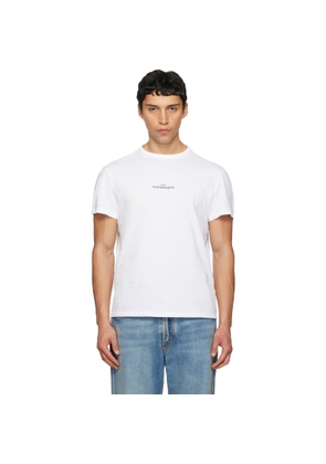 Maison Margiela White Distorted Logo T-shirt
