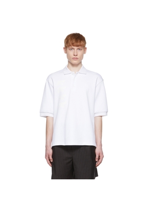 We11done White Cotton Polo