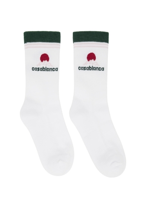 Casablanca White Montagne Socks