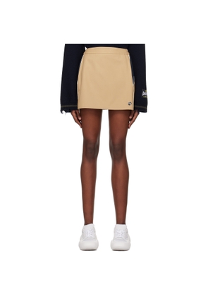 AMBUSH Beige Sponge Miniskirt