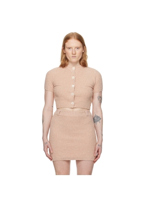 AMBUSH Pink Cropped Cardigan