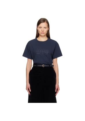 Maison Margiela Navy Cotton Jersey T-shirt