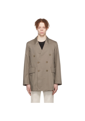 Cornerstone Gray Cotton Blazer