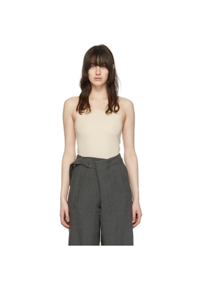 Arch The Beige Cotton Tank Top