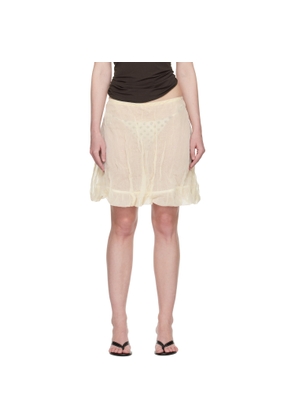 Paloma Wool Off-White Nabi Miniskirt