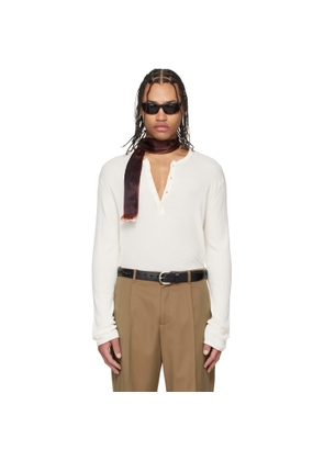 OUR LEGACY Off-White Fine Henley