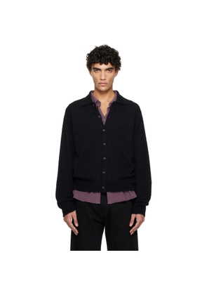 OUR LEGACY Black Evening Polo Cardigan