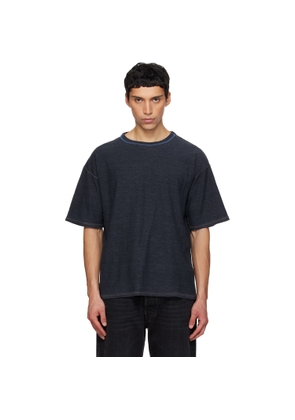 Maison Margiela Navy Exposed Seam T-shirt