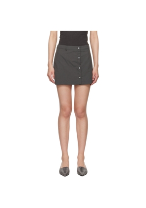 Paloma Wool Gray Ice Tea Miniskirt