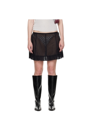 Paloma Wool Black Cliff Miniskirt