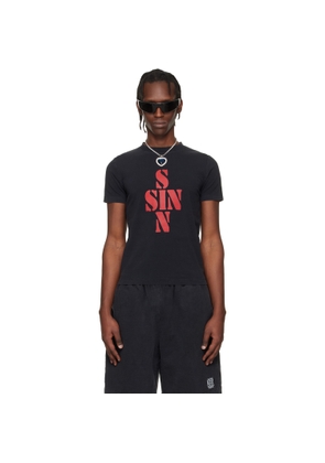 VETEMENTS Black Sins Fitted T-shirt