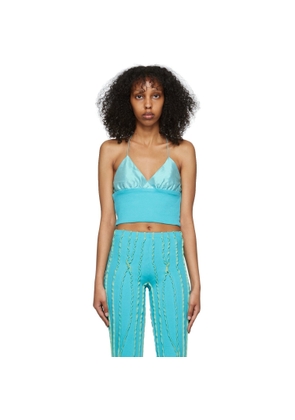 Helenamanzano SSENSE Exclusive Blue Tank Top