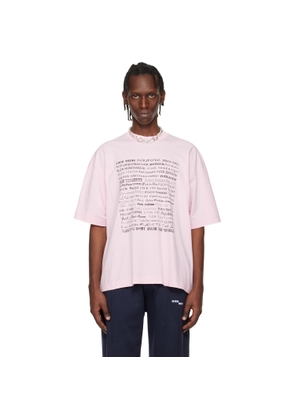 VETEMENTS Pink Fuck Everything T-shirt
