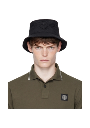 Stone Island Black 9100012 Nylon Metal ECONYL Bucket Hat
