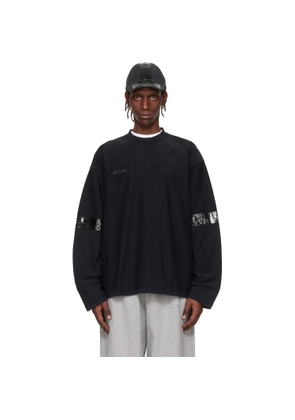 VETEMENTS Black Taped Reconstructed Longsleeve T-shirt