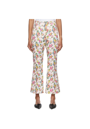 Sportmax Pink Printed Trousers