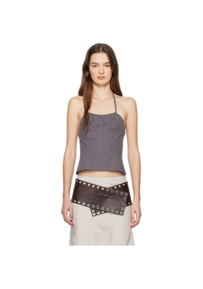 Belle Anna Gray Flore Top