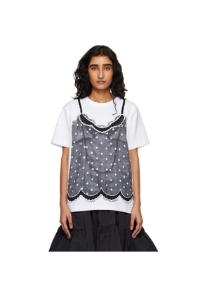 Marc Jacobs White Trompe L'Oeil Cami T-shirt