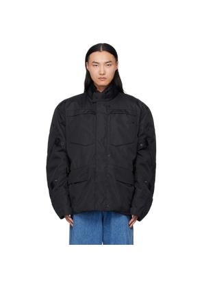 VETEMENTS Black Biker Parka Coat & Jackets Set