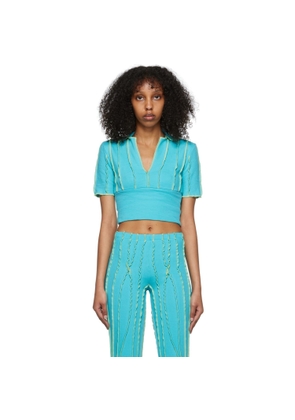Helenamanzano SSENSE Exclusive Blue Polo