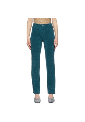 Maisie Wilen SSENSE Exclusive Green Mokumentary Trousers