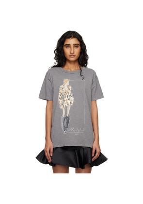 Marc Jacobs Gray 'Look 22' Oversized T-shirt