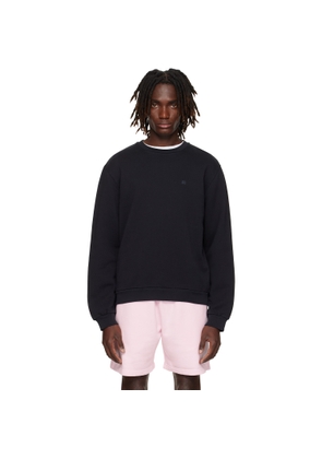 Acne Studios Black Crewneck Fleece Sweatshirt