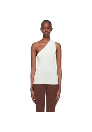 AERON White Delhi Tank Top