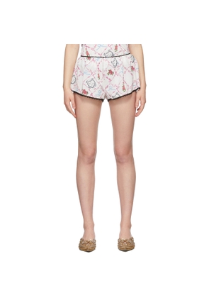 Maisie Wilen White Bedrock Bloomer Shorts