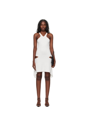 Courrèges White Criss Cross Jersey Minidress