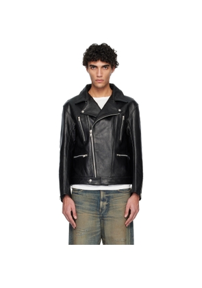 Neighborhood Black Leather Riders Jacket