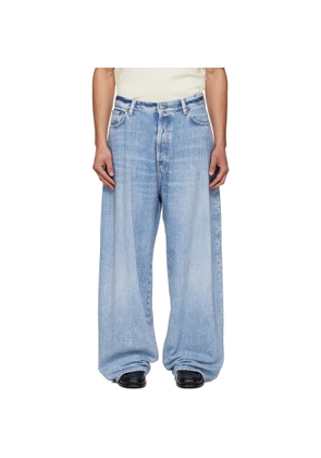 Acne Studios Blue Loose Rhinestone 2023 Jeans