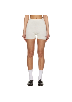 Bode Off-White Meringue Shorts