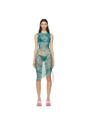 Louisa Ballou Green & Blue Heatwave Dress