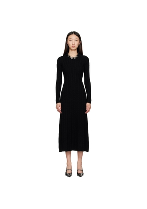 Rabanne Black Wool Maxi Dress