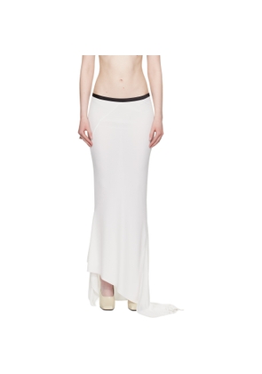 AARON ESH SSENSE Exclusive Bridal Capsule Asymmetric Fish Tail Maxi Skirt