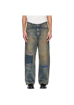 Neighborhood Blue DP Wide Jeans