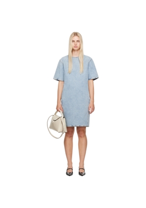 TOTEME Blue Trapeze Denim Midi Dress