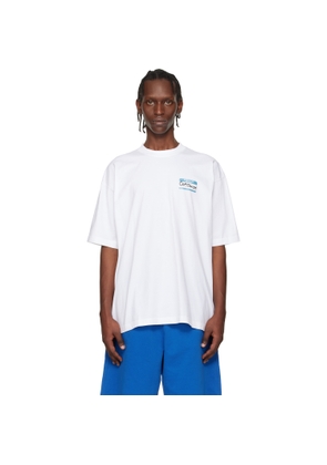 VETEMENTS White Sticker T-shirt