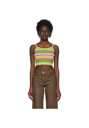 AGR Green Nylon Tank Top
