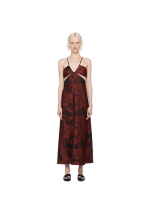BITE Red & Black Aquilone Midi Dress