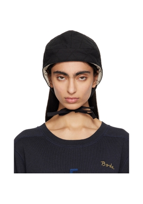 Bode Black Bloomstein Quilted Cap